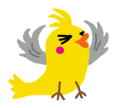 Happy chubby bird. sticker #447522