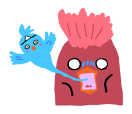 Happy chubby bird. sticker #447525