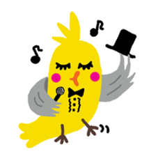 Happy chubby bird. sticker #447526