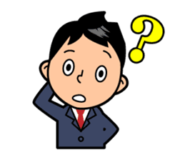 Mr. Abe of business sticker #448376