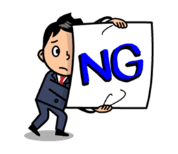 Mr. Abe of business sticker #448379