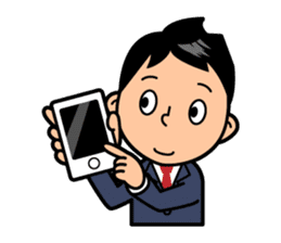 Mr. Abe of business sticker #448380