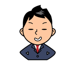 Mr. Abe of business sticker #448386