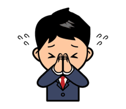 Mr. Abe of business sticker #448388