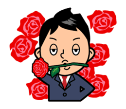 Mr. Abe of business sticker #448392