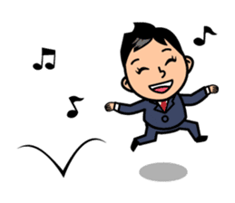 Mr. Abe of business sticker #448393