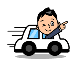 Mr. Abe of business sticker #448396