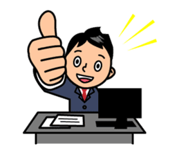 Mr. Abe of business sticker #448405