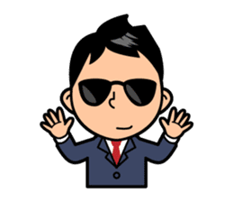 Mr. Abe of business sticker #448408