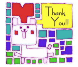 Animal tile (English ver.) sticker #448650