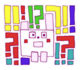 Animal tile (English ver.) sticker #448654