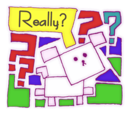 Animal tile (English ver.) sticker #448655