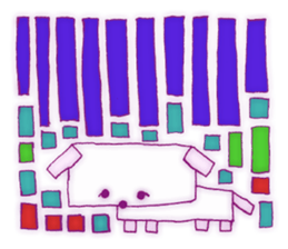 Animal tile (English ver.) sticker #448657