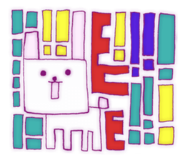 Animal tile (English ver.) sticker #448658