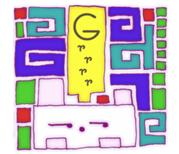 Animal tile (English ver.) sticker #448660