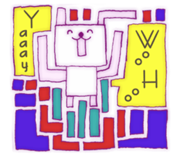 Animal tile (English ver.) sticker #448664