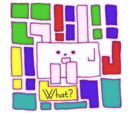 Animal tile (English ver.) sticker #448668