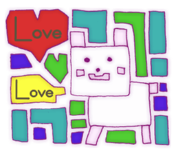 Animal tile (English ver.) sticker #448669