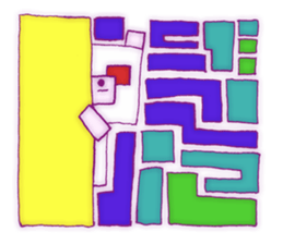 Animal tile (English ver.) sticker #448672