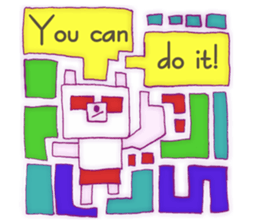 Animal tile (English ver.) sticker #448673