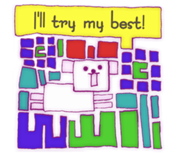 Animal tile (English ver.) sticker #448674