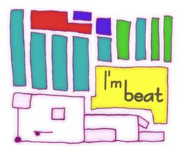 Animal tile (English ver.) sticker #448675