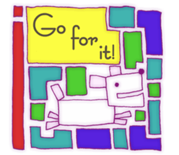 Animal tile (English ver.) sticker #448677