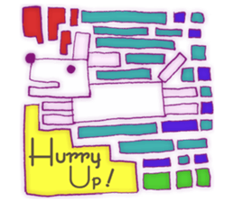 Animal tile (English ver.) sticker #448678