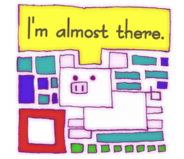 Animal tile (English ver.) sticker #448679