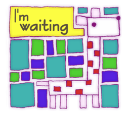 Animal tile (English ver.) sticker #448680