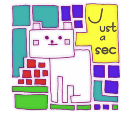 Animal tile (English ver.) sticker #448681