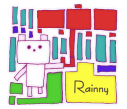 Animal tile (English ver.) sticker #448685