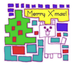 Animal tile (English ver.) sticker #448688