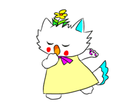 Pudding-chan kitten sticker #449668