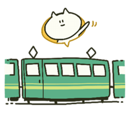 White cat sticker #449904