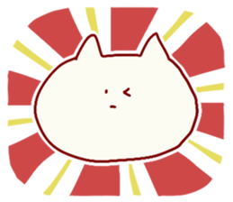 White cat sticker #449919
