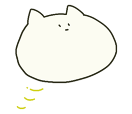 White cat sticker #449920
