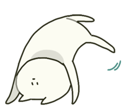 White cat sticker #449927