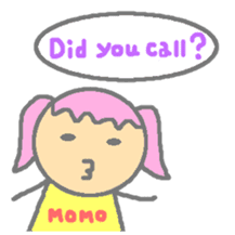 Momosan(English ver.) sticker #450059