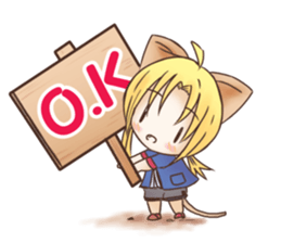 Kura on kitten sticker #451665