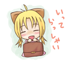 Kura on kitten sticker #451667