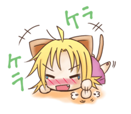 Kura on kitten sticker #451675