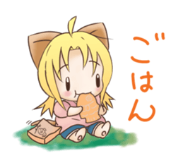 Kura on kitten sticker #451676