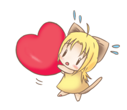 Kura on kitten sticker #451684