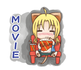 Kura on kitten sticker #451695