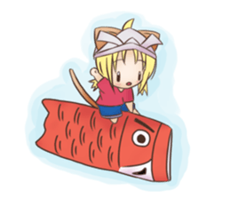 Kura on kitten sticker #451700