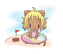 Kura on kitten sticker #451701