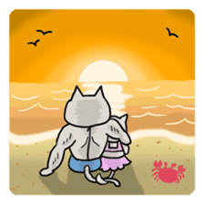 Macho Cat in Summer <2nd Collection> sticker #452230
