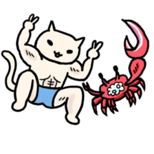 Macho Cat in Summer <2nd Collection> sticker #452250