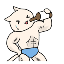 Macho Cat in Summer <2nd Collection> sticker #452252